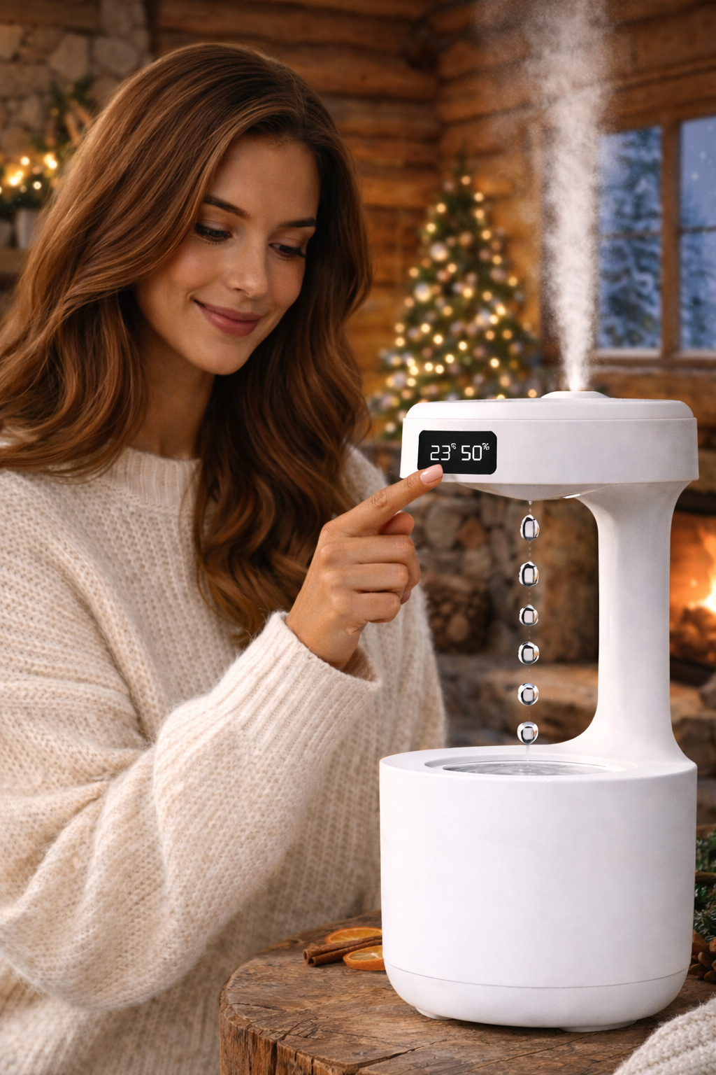 Smart LED Anti-Gravity Aroma Humidifier